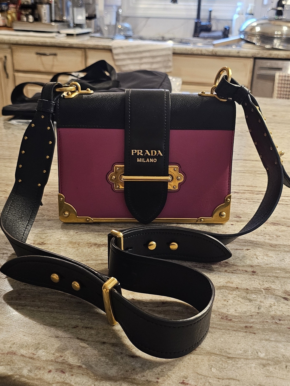 Prada "Cahier" Pink And Black